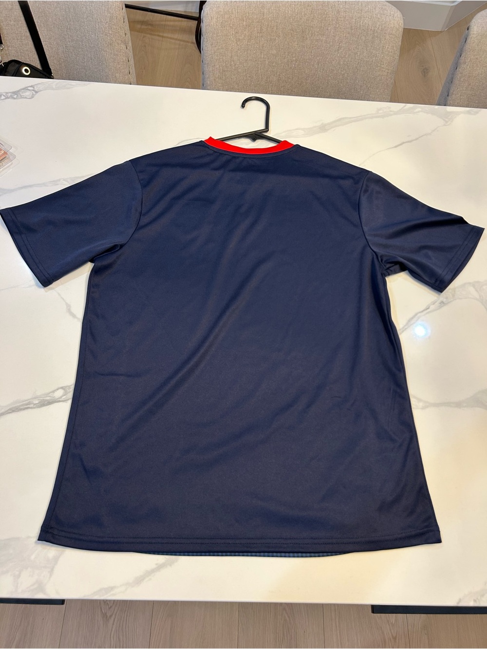 2023 USA Soccer Federation Tee - Navy with Red Trim. Size Medium - Picture 2 of 10